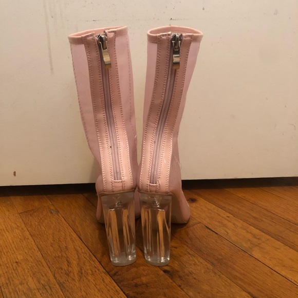 Pink Mesh Heels - Picture 2 of 3